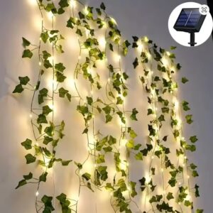 Flower Green Leaf String Lights Artificial Vine Fairy Lights Battery Powered Christmas Tree Garland Light for Weeding Home Decor