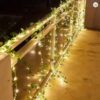 Flower Green Leaf String Lights Artificial Vine Fairy Lights Battery Powered Christmas Tree Garland Light for Weeding Home Decor